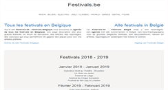 Desktop Screenshot of festivals.be